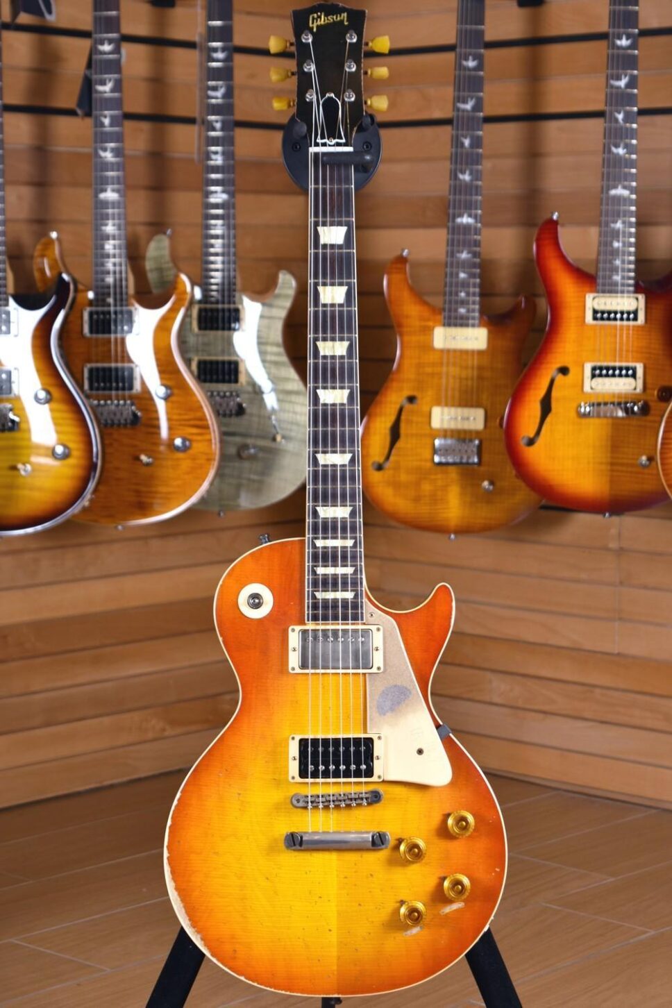 SDRANG Gibson Custom Shop Slash 1958 Les Paul First Standard 8 3096 Replica Aged and Signed Serial Number 09