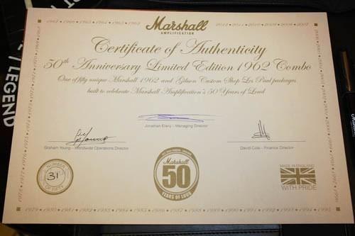 Gibson Custom 50th Anniversary of Marshall + Bluesbreaker LIMITED EDITION