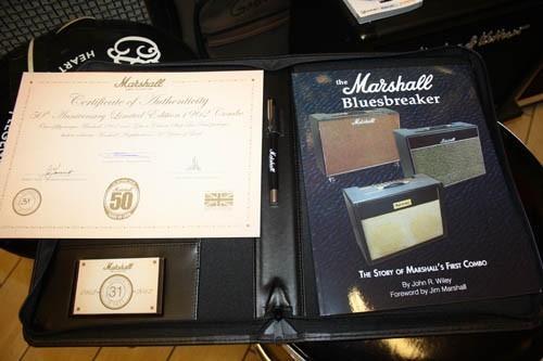 Gibson Custom 50th Anniversary of Marshall + Bluesbreaker LIMITED EDITION