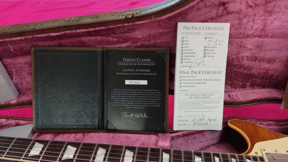 Gibson Les Paul ultra aged BRAZILIAN ROSEWOOD 1959 R9 custom shop 2018