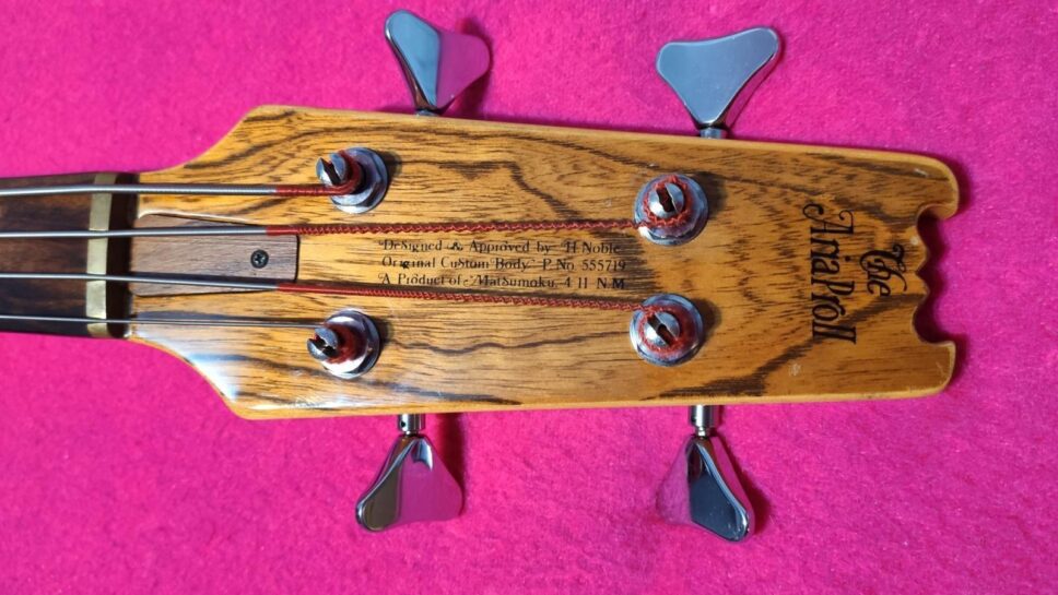 ARIA PRO II SB-1000 Oak 1981 (simil Cliff Burton Metallica)