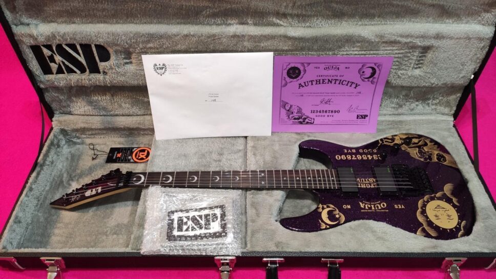 LTD (by ESP) KH PURPLE Sparkle Ouija Kirk Hammett (NTB) Limited 500p.