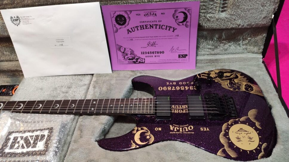 LTD (by ESP) KH PURPLE Sparkle Ouija Kirk Hammett (NTB) Limited 500p.