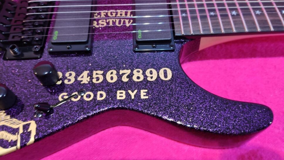 LTD (by ESP) KH PURPLE Sparkle Ouija Kirk Hammett (NTB) Limited 500p.