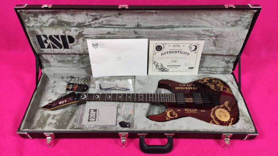 LTD (by ESP) KH RED Sparkle Ouija Kirk Hammet Limited Edition 500p.