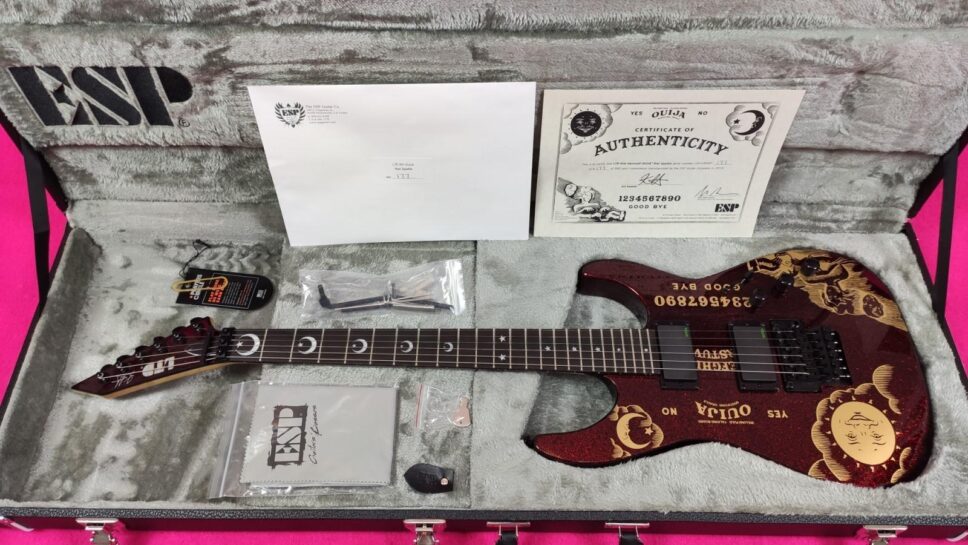 LTD (by ESP) KH RED Sparkle Ouija Kirk Hammet Limited Edition 500p.