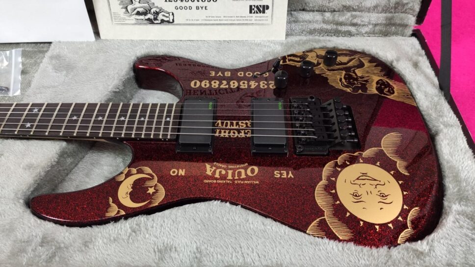 LTD (by ESP) KH RED Sparkle Ouija Kirk Hammet Limited Edition 500p.