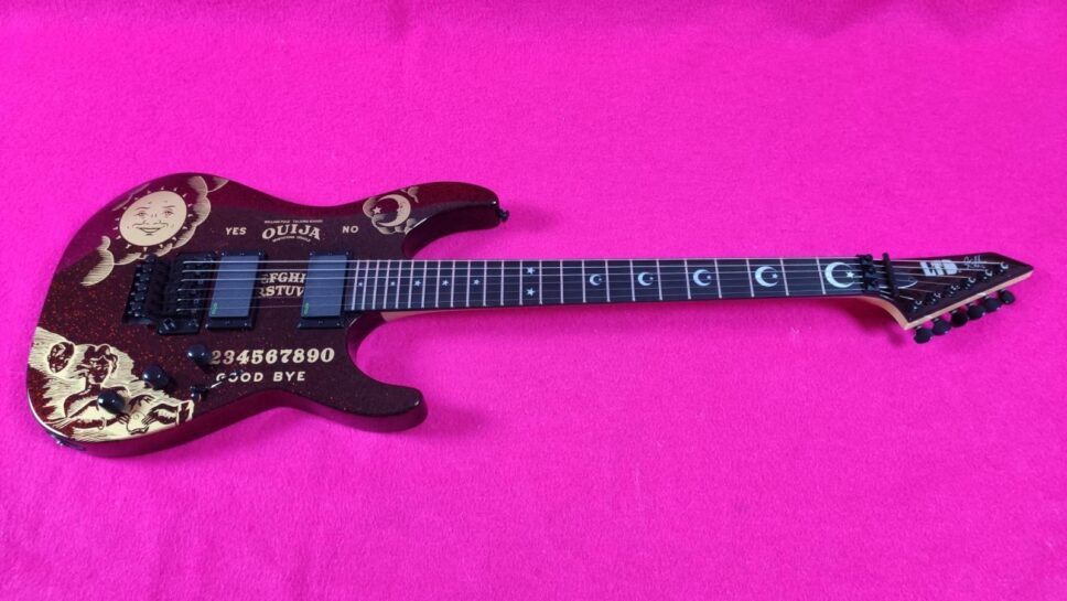 LTD (by ESP) KH RED Sparkle Ouija Kirk Hammet Limited Edition 500p.