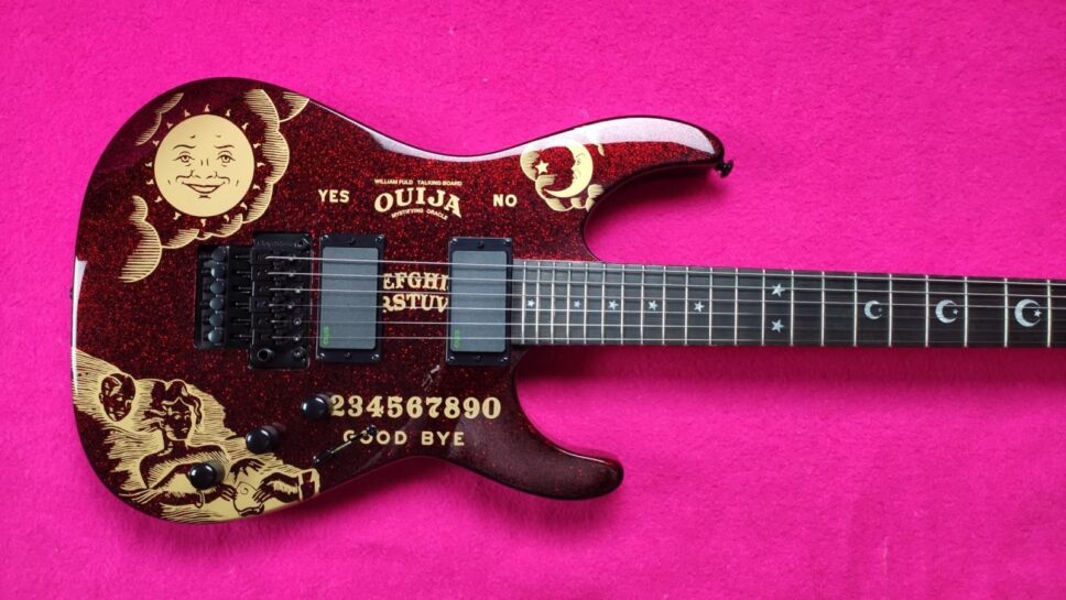 LTD (by ESP) KH RED Sparkle Ouija Kirk Hammet Limited Edition 500p.