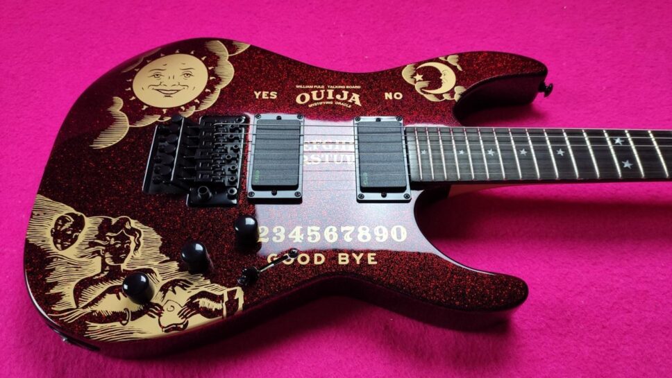 LTD (by ESP) KH RED Sparkle Ouija Kirk Hammet Limited Edition 500p.