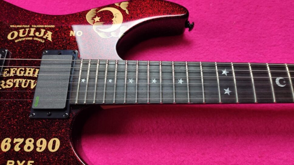 LTD (by ESP) KH RED Sparkle Ouija Kirk Hammet Limited Edition 500p.