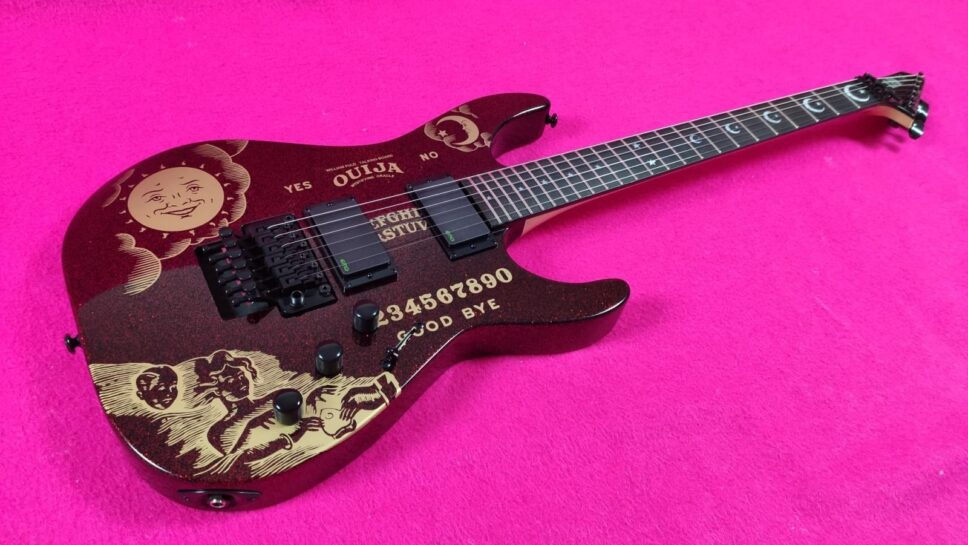 LTD (by ESP) KH RED Sparkle Ouija Kirk Hammet Limited Edition 500p.