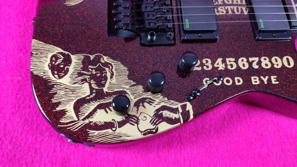 LTD (by ESP) KH RED Sparkle Ouija Kirk Hammet Limited Edition 500p.