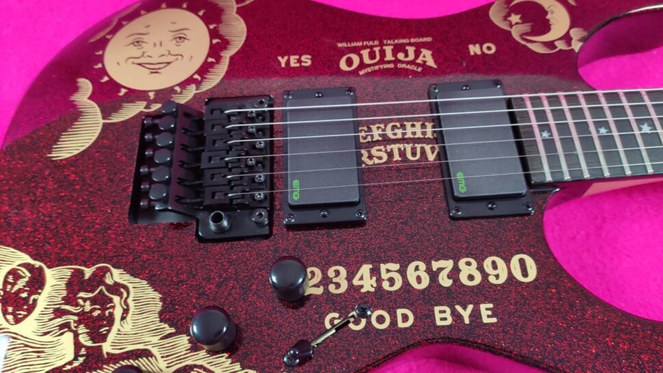 LTD (by ESP) KH RED Sparkle Ouija Kirk Hammet Limited Edition 500p.