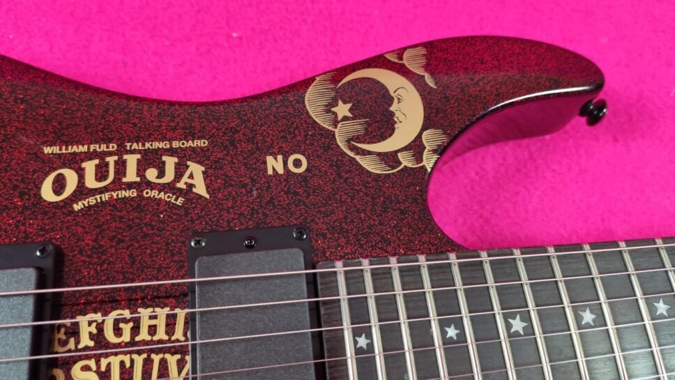 LTD (by ESP) KH RED Sparkle Ouija Kirk Hammet Limited Edition 500p.