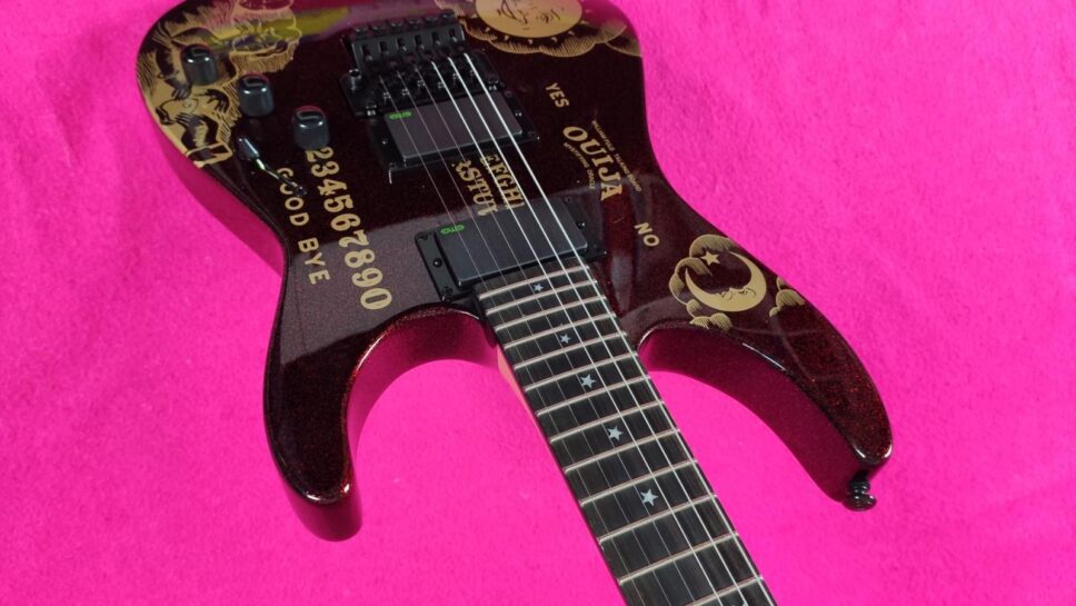 LTD (by ESP) KH RED Sparkle Ouija Kirk Hammet Limited Edition 500p.