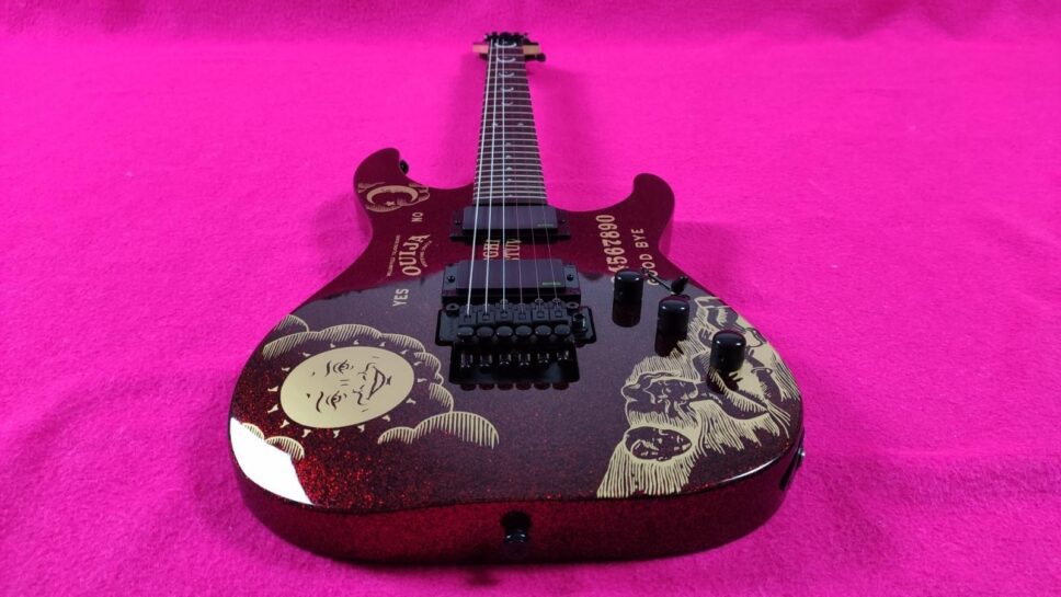LTD (by ESP) KH RED Sparkle Ouija Kirk Hammet Limited Edition 500p.