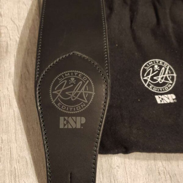 KIRK HAMMETT LEATHER GUITAR STRAP ESP LIMITED EDITION