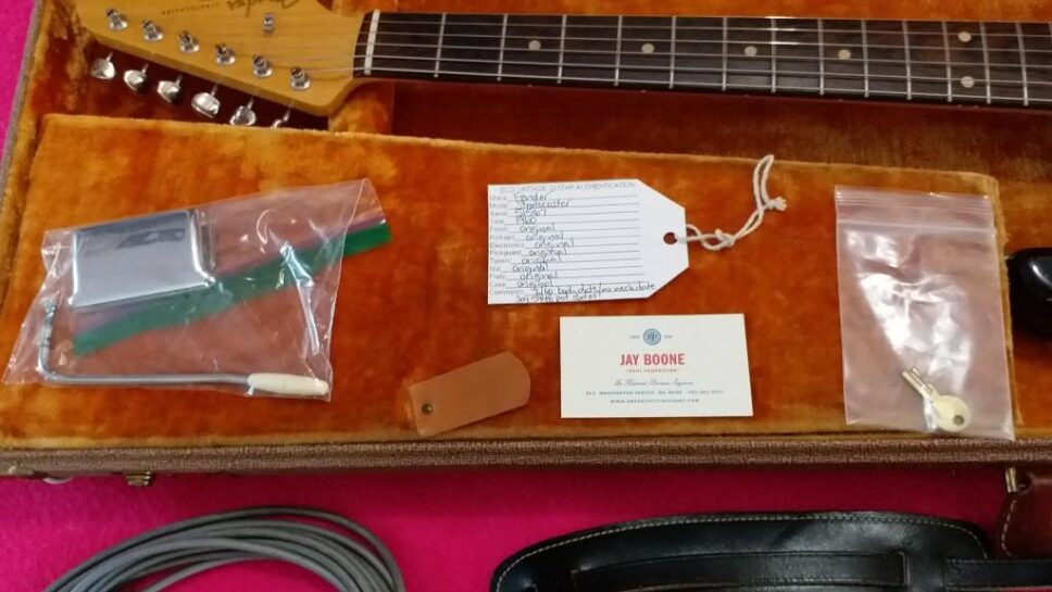 FENDER Stratocaster slab board 1960 Sunburst real VINTAGE