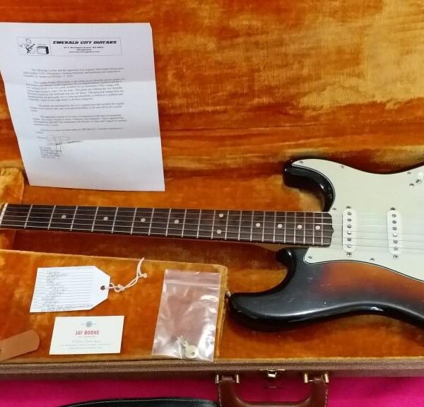 FENDER Stratocaster slab board 1960 Sunburst real VINTAGE