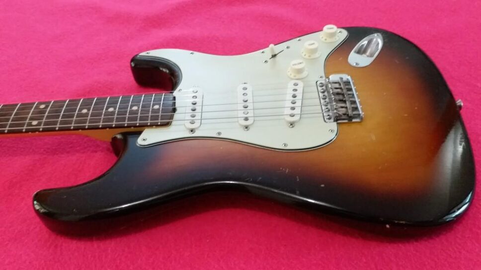 FENDER Stratocaster slab board 1960 Sunburst real VINTAGE