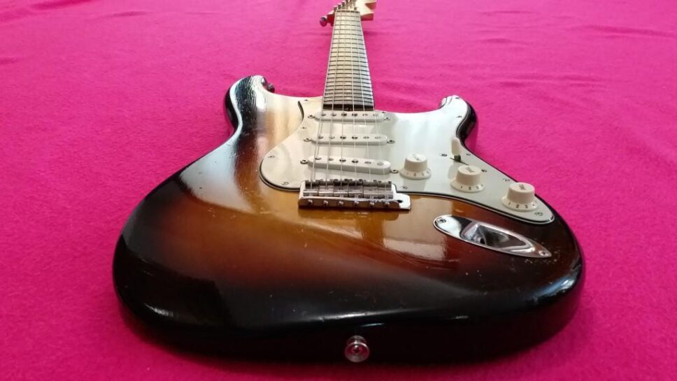 FENDER Stratocaster slab board 1960 Sunburst real VINTAGE