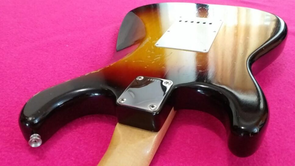 FENDER Stratocaster slab board 1960 Sunburst real VINTAGE