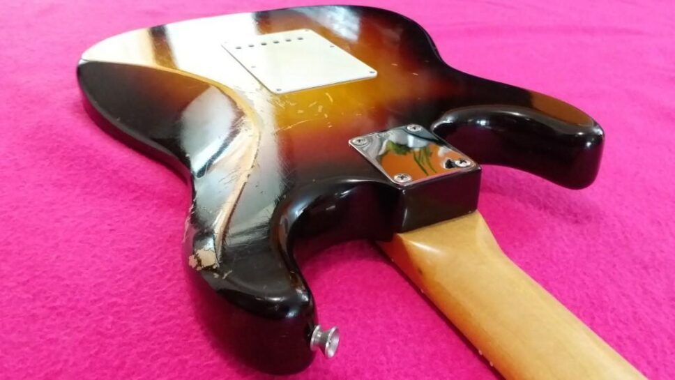 FENDER Stratocaster slab board 1960 Sunburst real VINTAGE