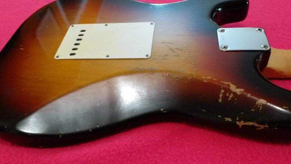 FENDER Stratocaster slab board 1960 Sunburst real VINTAGE
