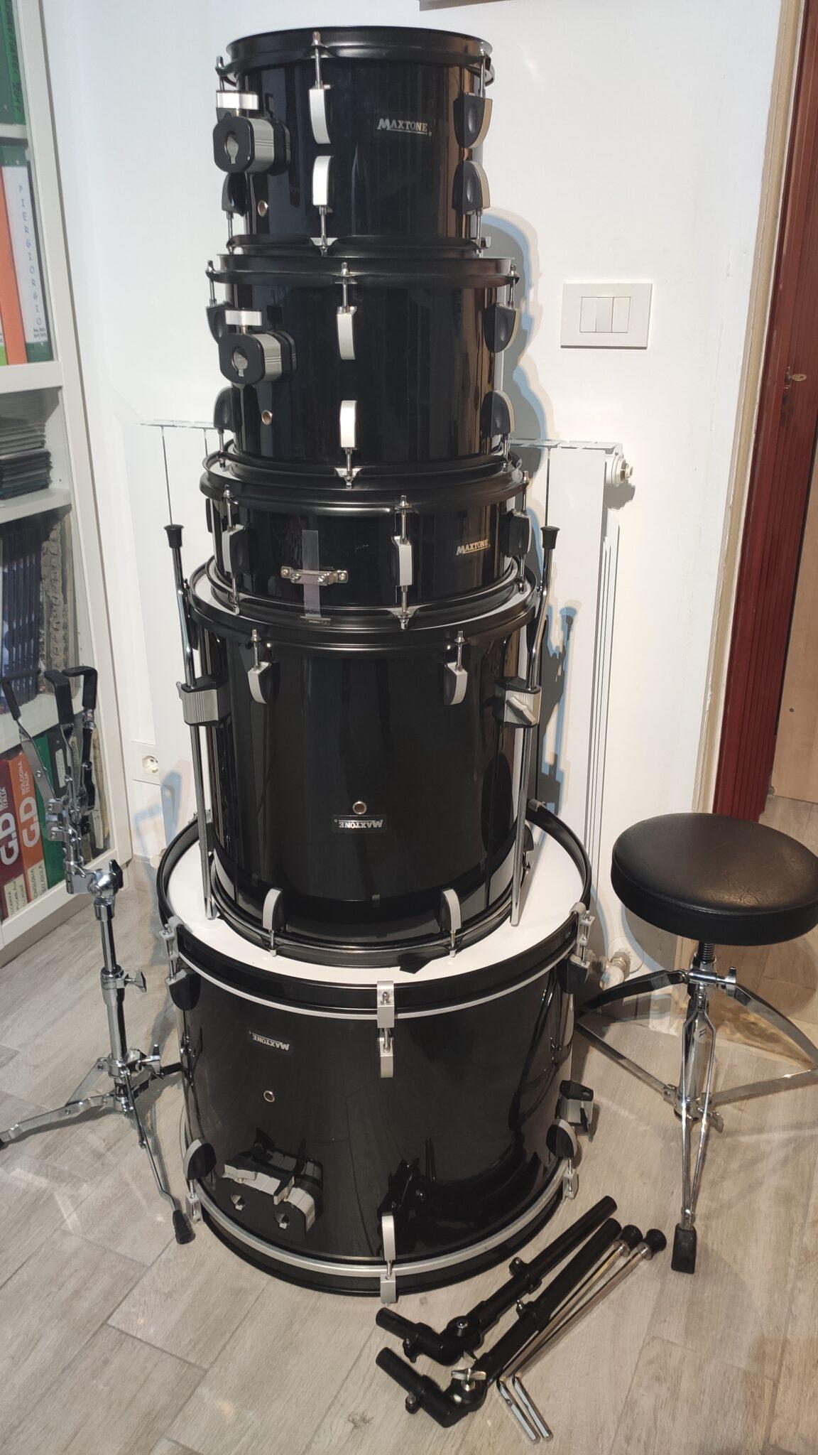 Maxtone MXC-3022-22 Black acoustic drum set