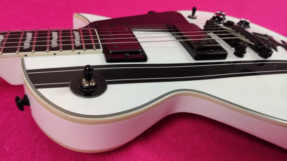 LTD (by ESP) Iron Cross SW (Snow White) James Hetfield Signature