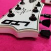 LTD (by ESP) Iron Cross SW (Snow White) James Hetfield Signature