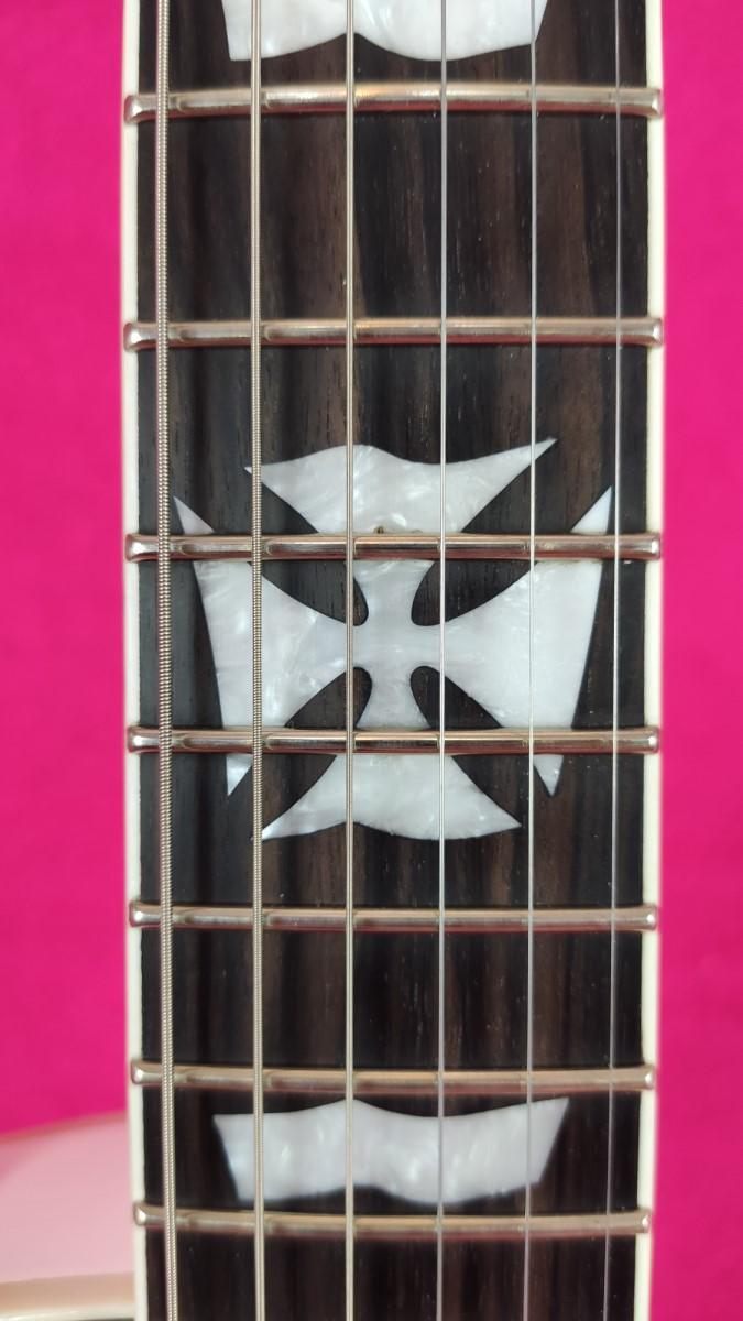 LTD (by ESP) Iron Cross SW (Snow White) James Hetfield Signature