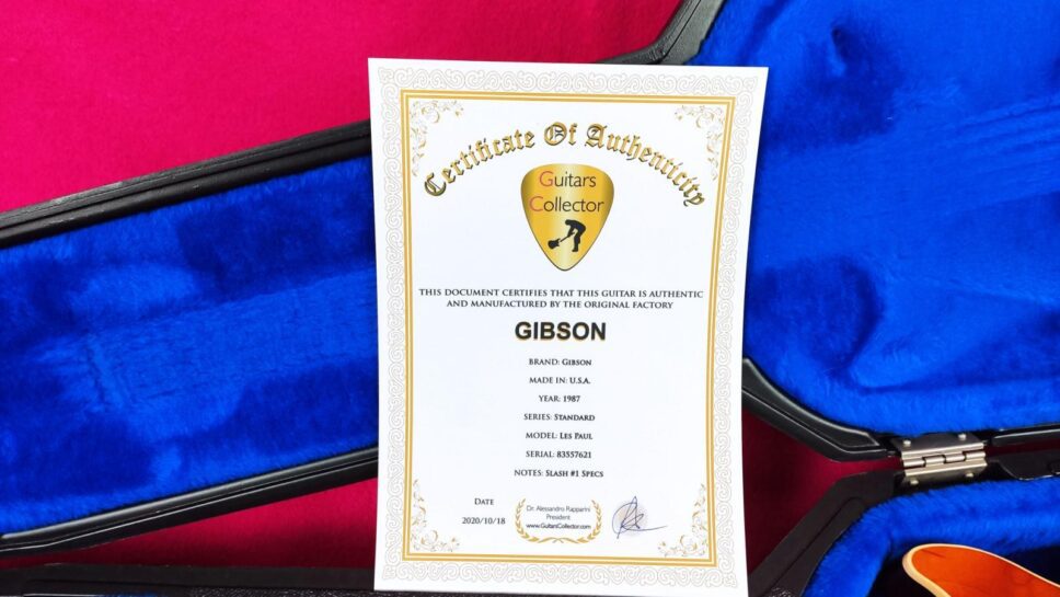 Gibson Les Paul Standard 1987 Slash #1 Replica more than “inspired by
