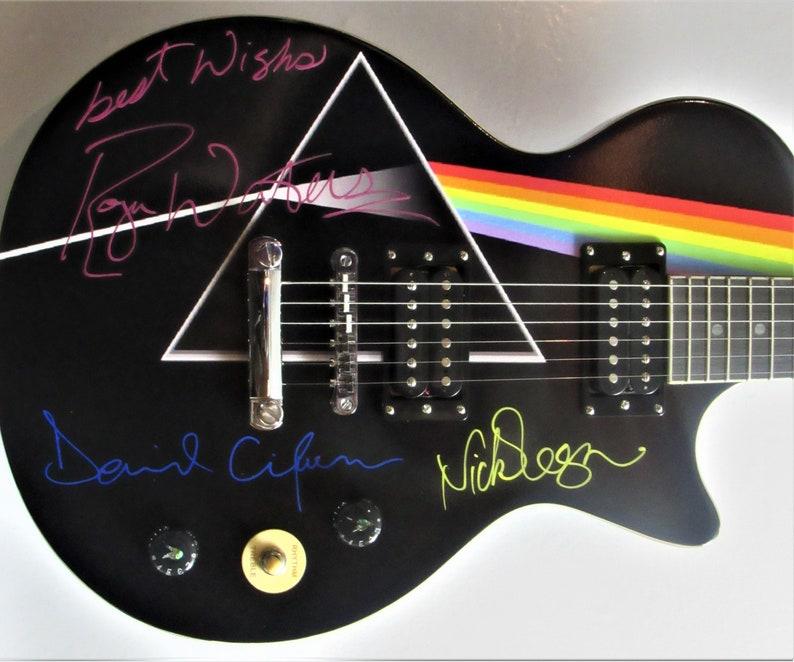 Pink Floyd Autographed Guitar Pink Floyd Autographed Guitar 2019 Pink
