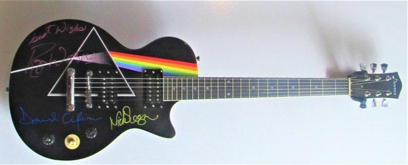 Pink Floyd Autographed Guitar Pink Floyd Autographed Guitar 2019 Pink