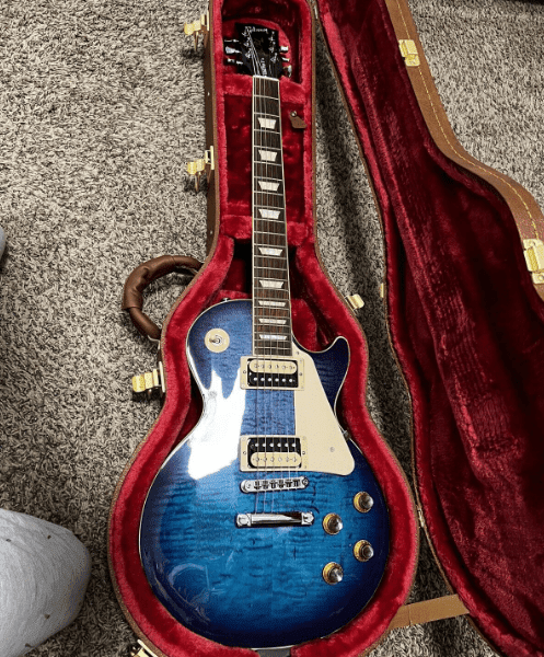 Gibson Les Paul Traditional Pro V Flame Top Electric Guitar Blueberry