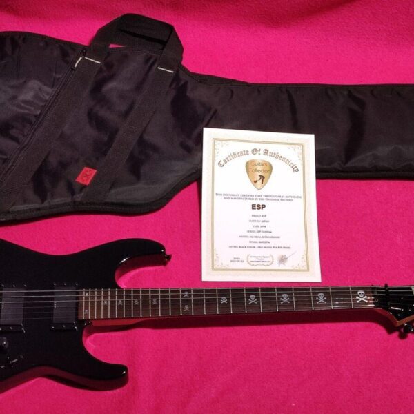 ESP M2 HAMMETT Skull & Crossbones (Metallica) from 1994