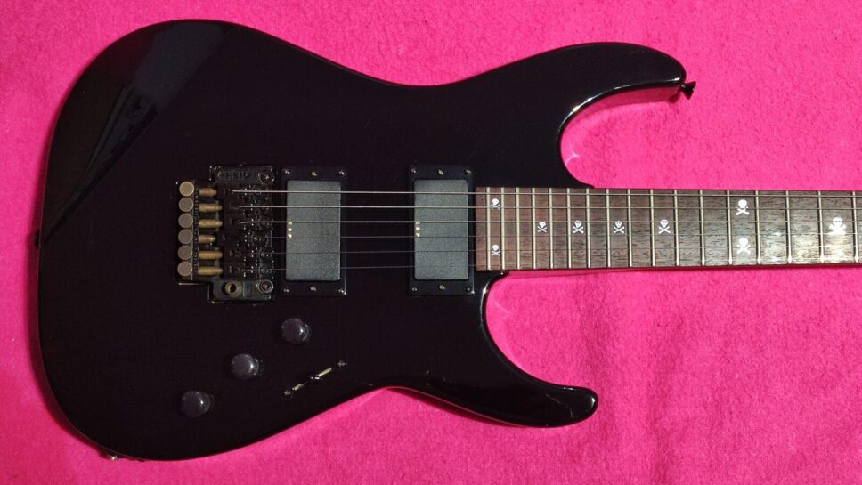 ESP M2 HAMMETT Skull & Crossbones (Metallica) from 1994
