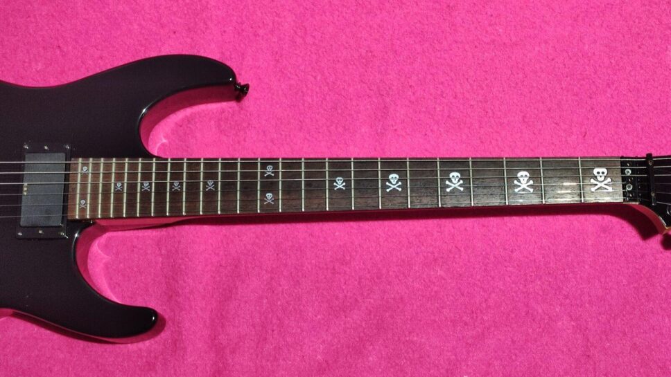 ESP M2 HAMMETT Skull & Crossbones (Metallica) from 1994