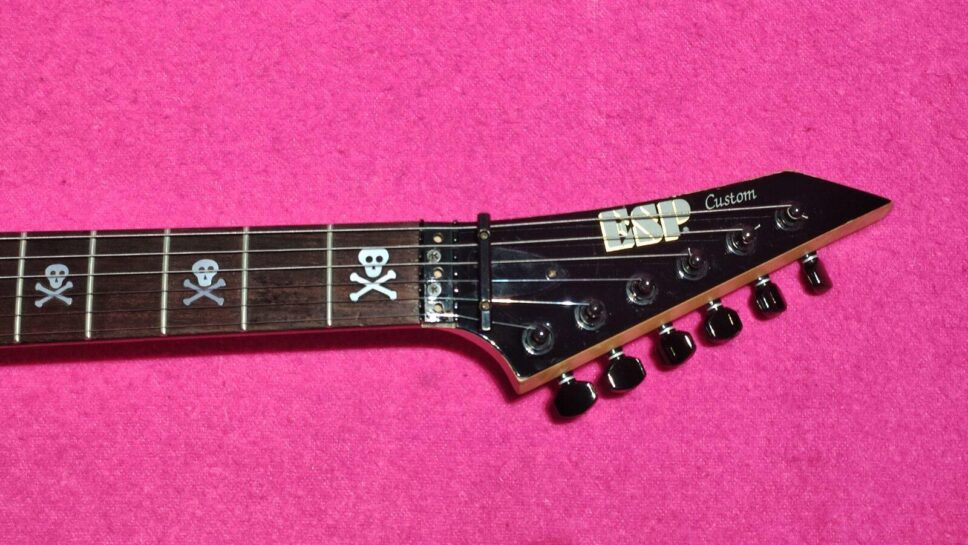 ESP M2 HAMMETT Skull & Crossbones (Metallica) from 1994