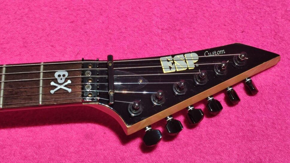 ESP M2 HAMMETT Skull & Crossbones (Metallica) from 1994