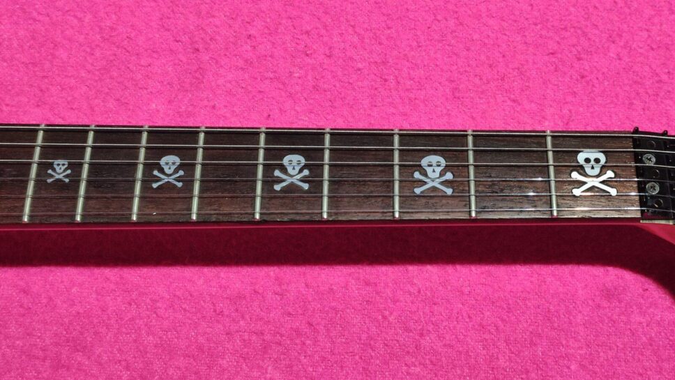 ESP M2 HAMMETT Skull & Crossbones (Metallica) from 1994