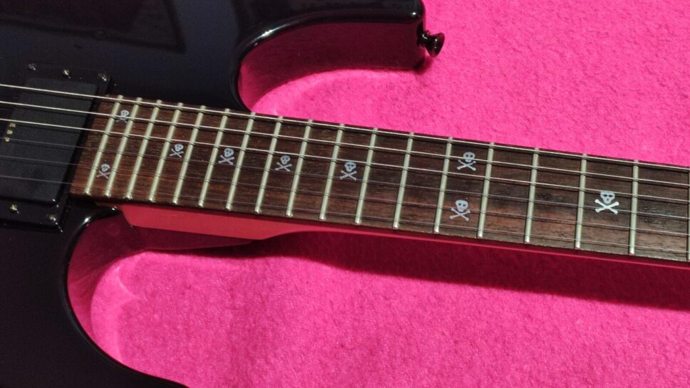 ESP M2 HAMMETT Skull & Crossbones (Metallica) from 1994