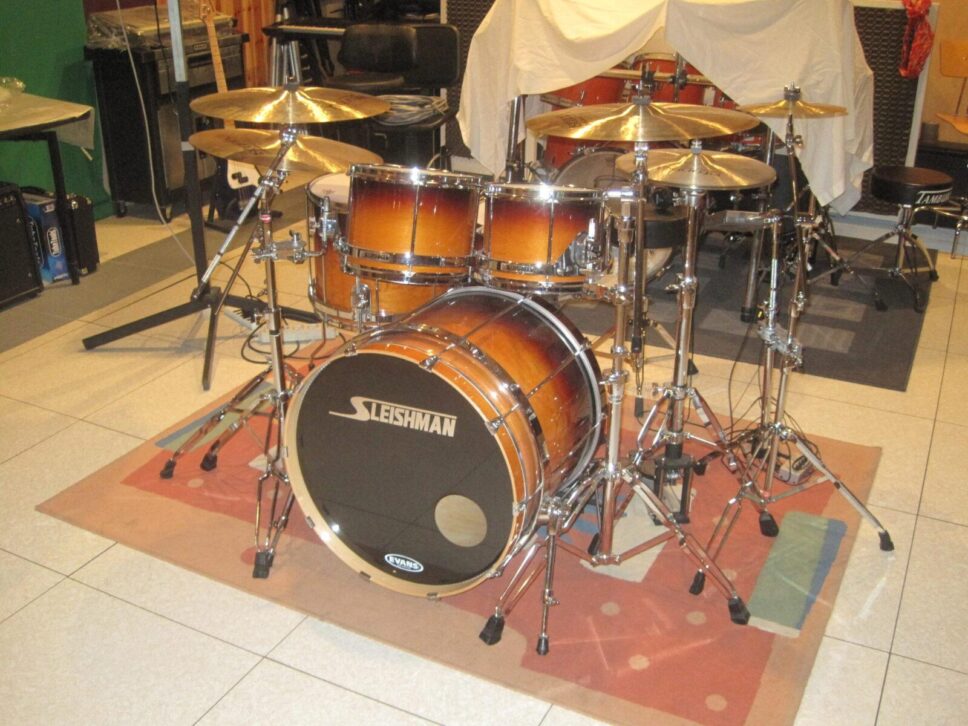 Sleishman Omega Full Maple Drum Set Rock Free Floating 10-12-14-16-22