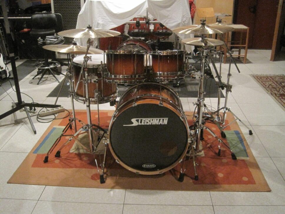 Sleishman Omega Full Maple Drum Set Rock Free Floating 10-12-14-16-22