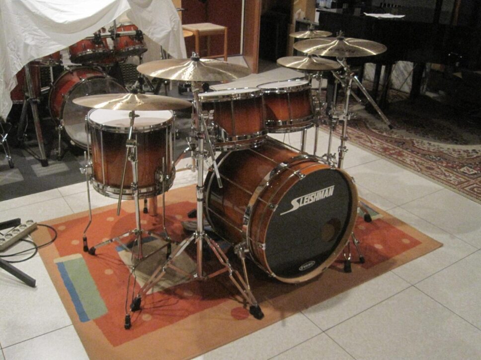 Sleishman Omega Full Maple Drum Set Rock Free Floating 10-12-14-16-22