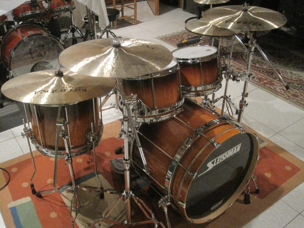 Sleishman Omega Full Maple Drum Set Rock Free Floating 10-12-14-16-22