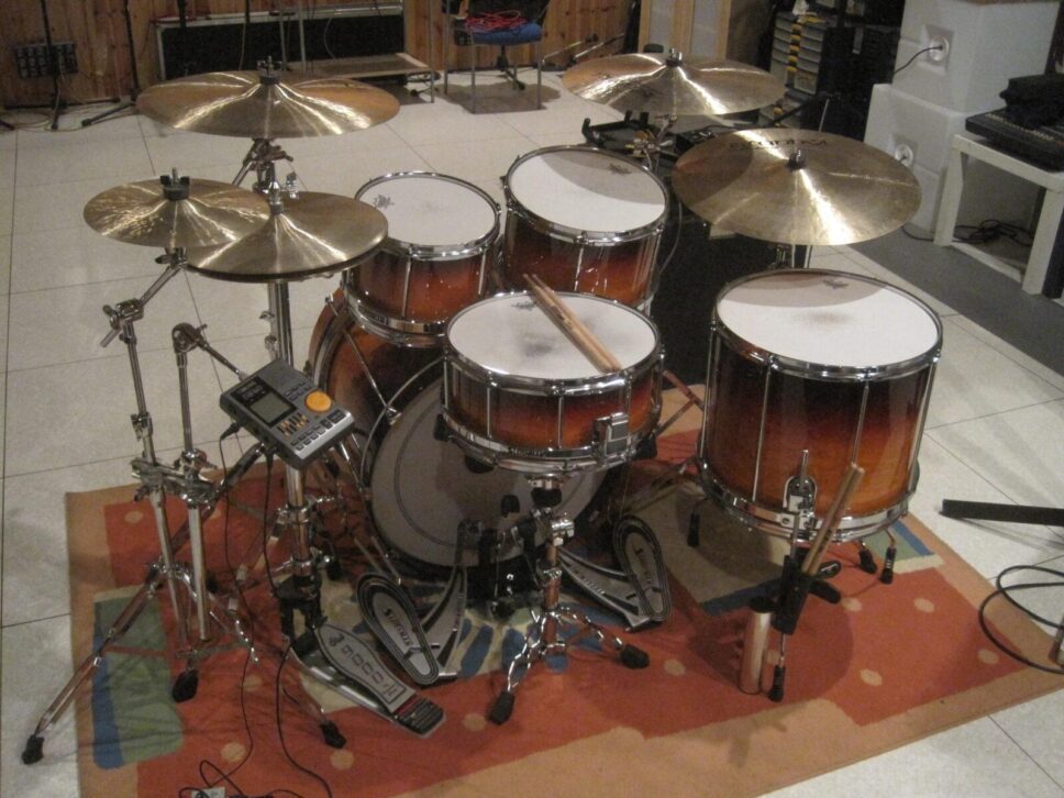 Sleishman Omega Full Maple Drum Set Rock Free Floating 10-12-14-16-22
