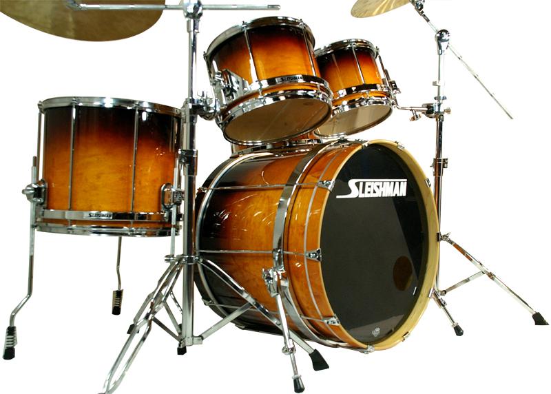Sleishman Omega Full Maple Drum Set Rock Free Floating 10-12-14-16-22